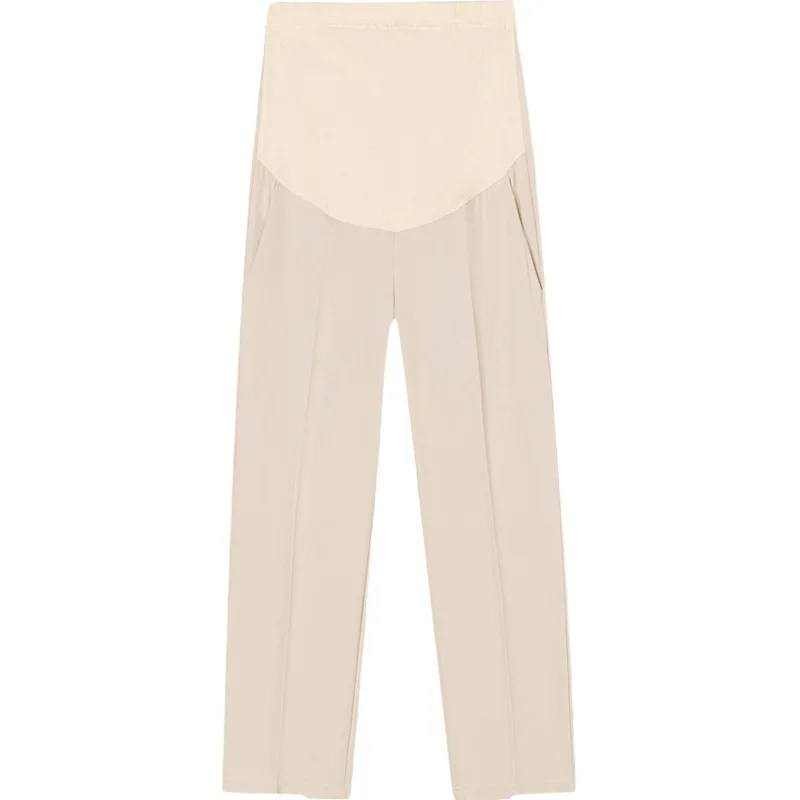 Pantalones de maternidad elásticos para embarazada, efecto vientre - imagen 3