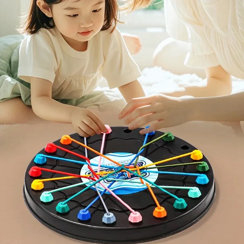 Juego de mesa sensorial con nudos de cuerda para lógica y estrategia - imagen 2