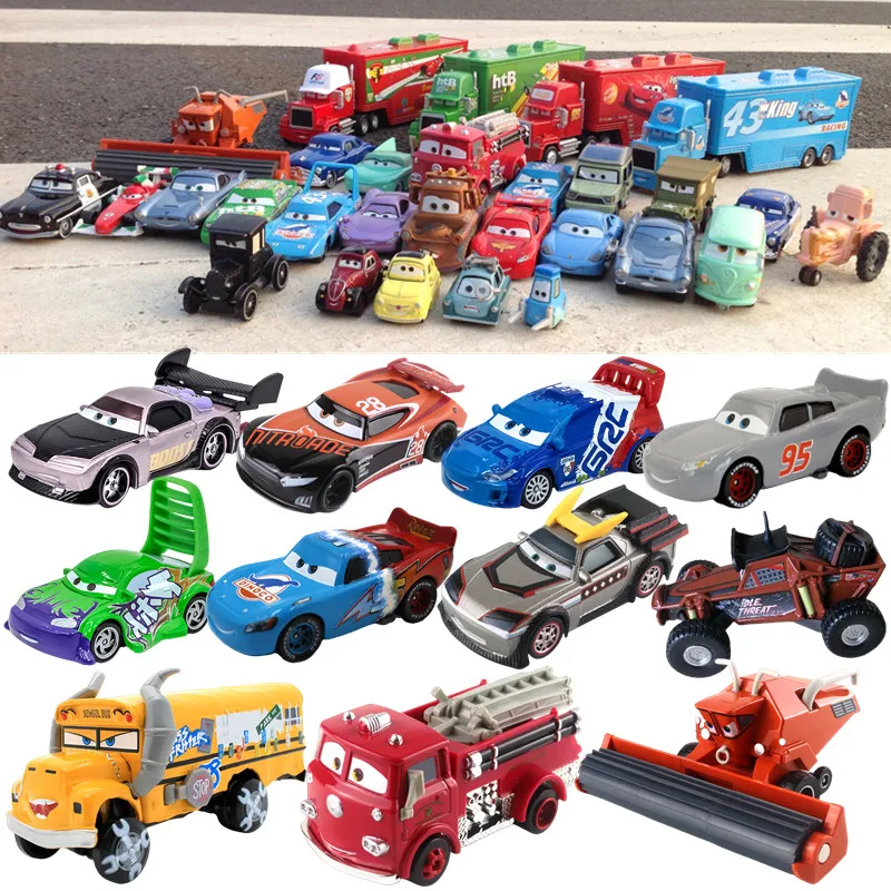 Pixar Cars coche de metal fundido a presión Rayo McQueen - imagen 4