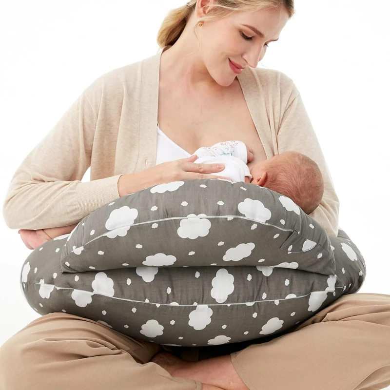 Almohada de lactancia multifuncional desmontable para embarazo y bebé - imagen 3