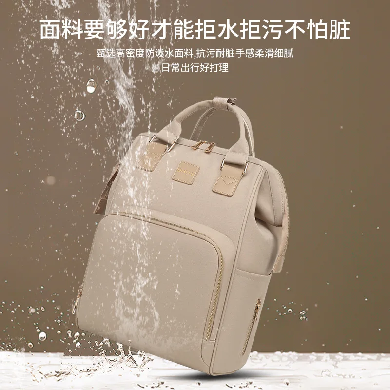 Bolsa de pañales gran capacidad con mochila portátil para bebé - imagen 3