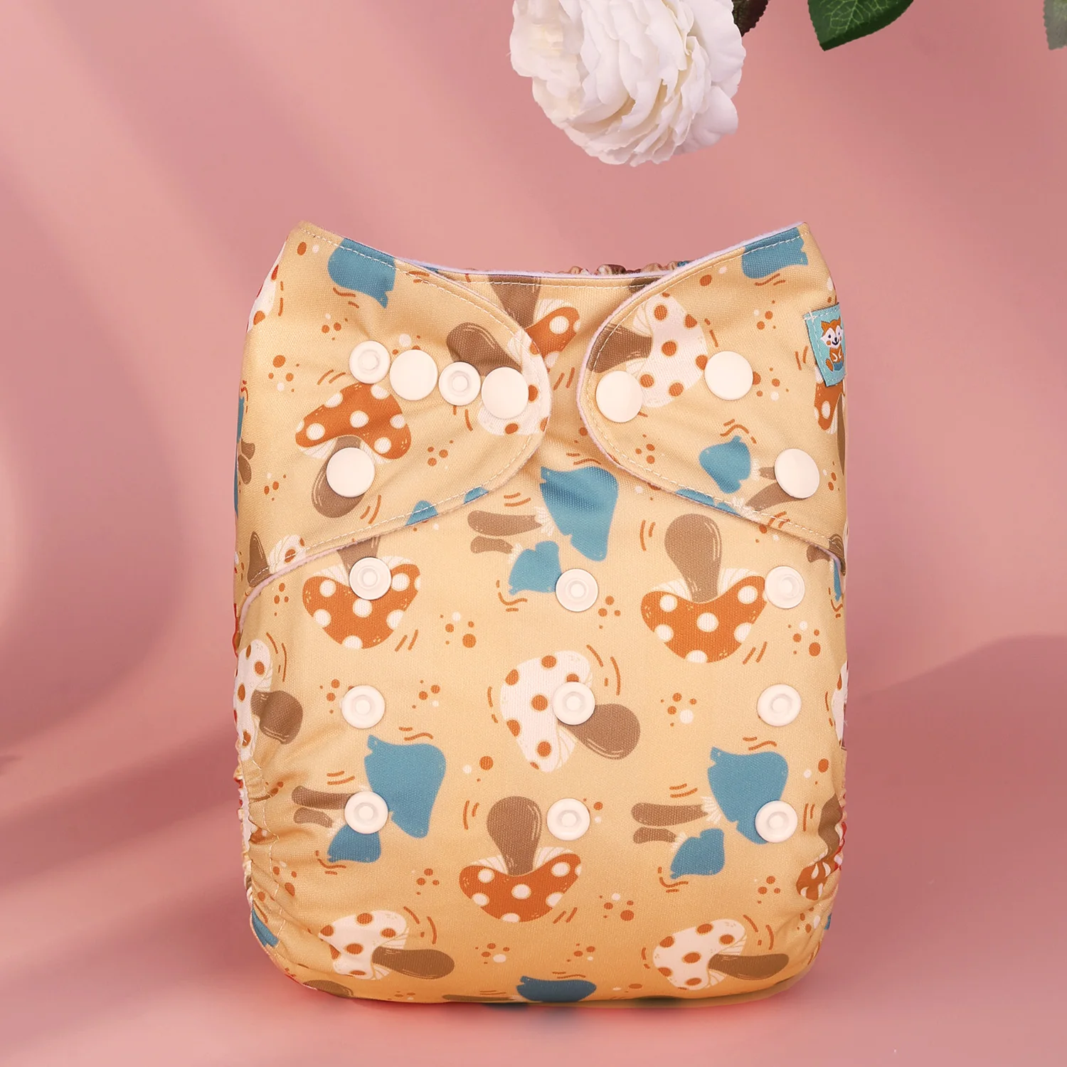 AlvaBaby Pañal reutilizable de tela bambú para bebé - imagen 4