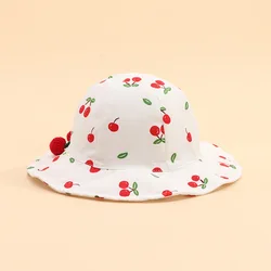 MILANCEL Sombrero pescador veraniego con cerezas para bebé