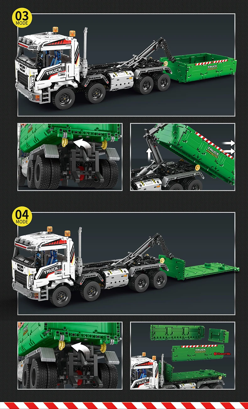 Dimensiones del set montado y en caja