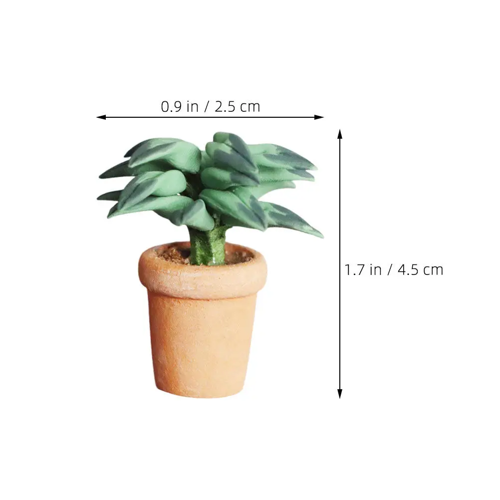 Bonsái artificial en maceta para casa de muñecas – mini decor - imagen 5