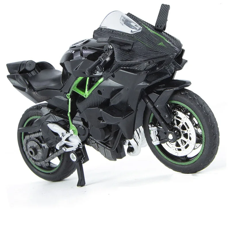 Modelo Kawasaki Ninja ZX-12R 1:18 - Motocicleta de colección para niños - imagen 3