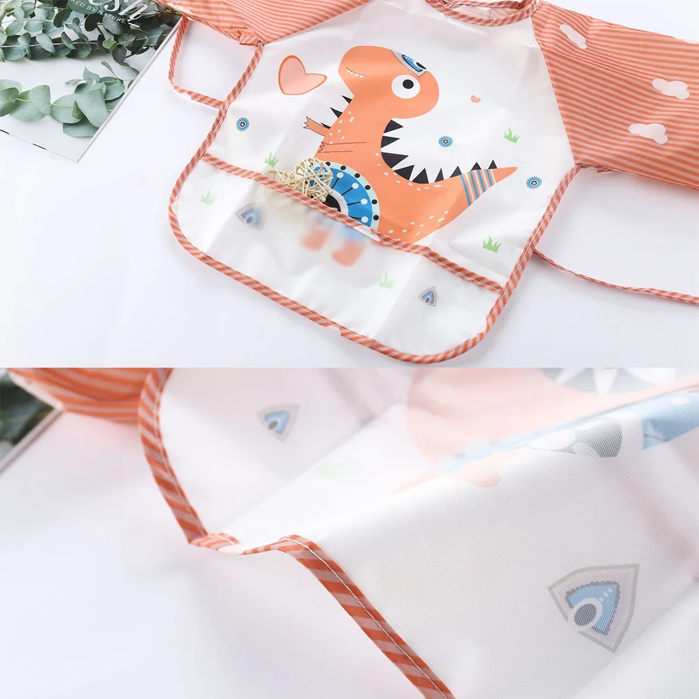 PANGDUBE Bata impermeable niños mono manga larga con bolsillo - imagen 3