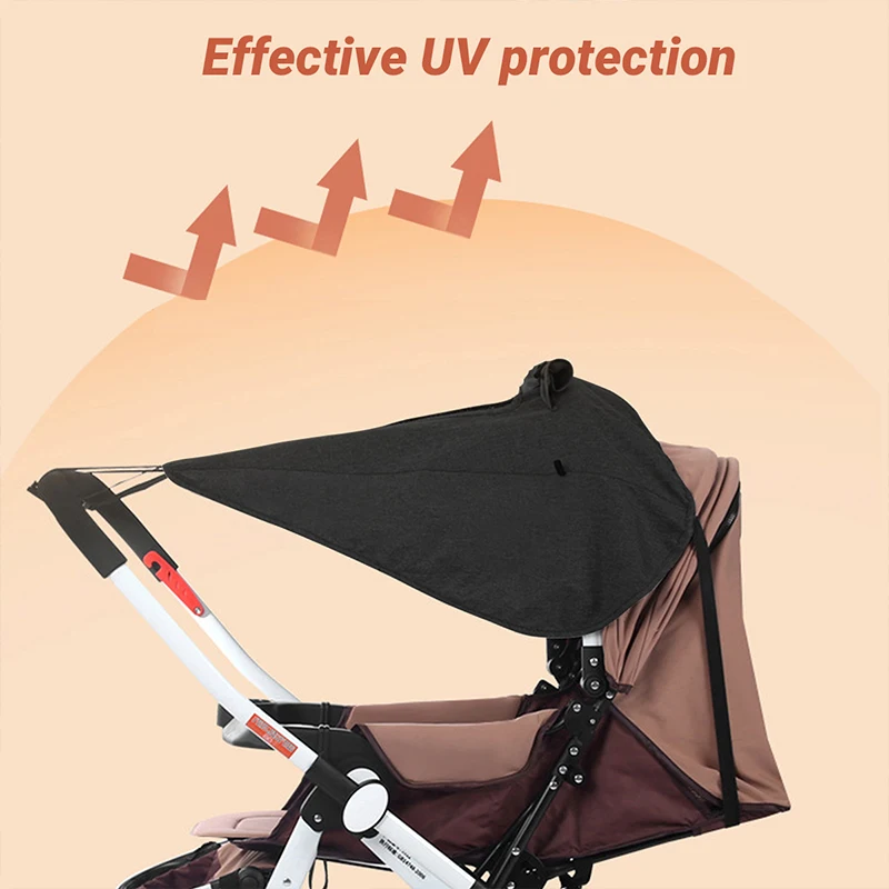 Cochecito de bebé universal con cubierta parasol impermeable y UV - imagen 4