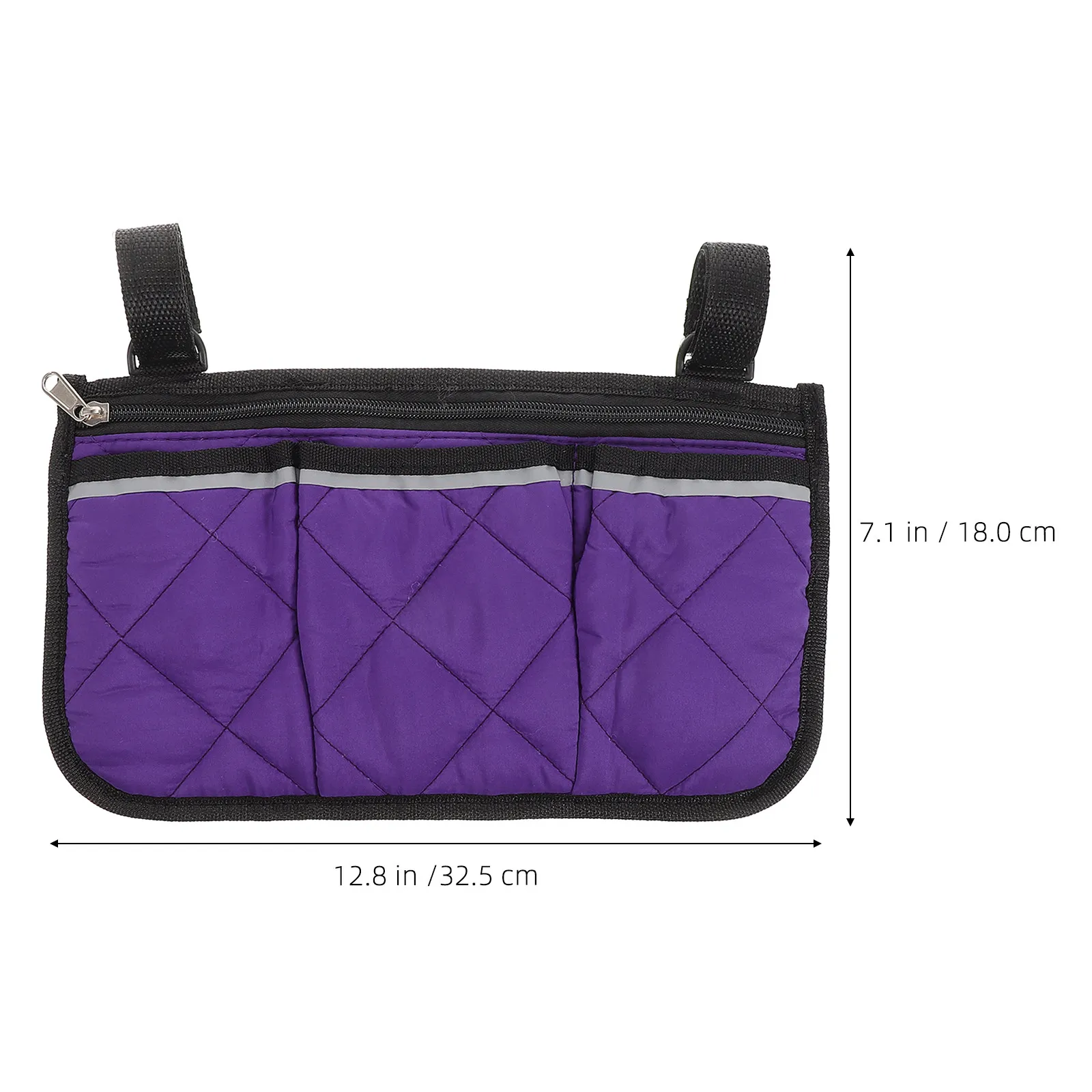 Bolsa colgante lateral para silla de ruedas con gran capacidad - imagen 3