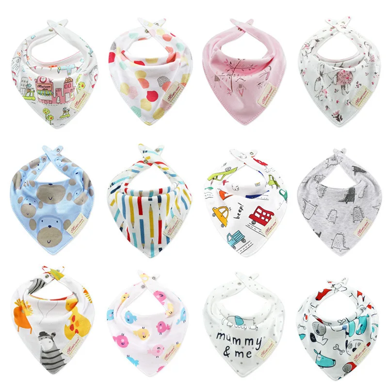 Baberos bandana de algodón suave para bebé con bordado - imagen 2