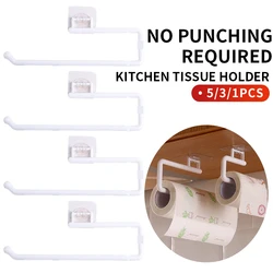 Soporte para pañuelos no perforado cocina con estante colgante