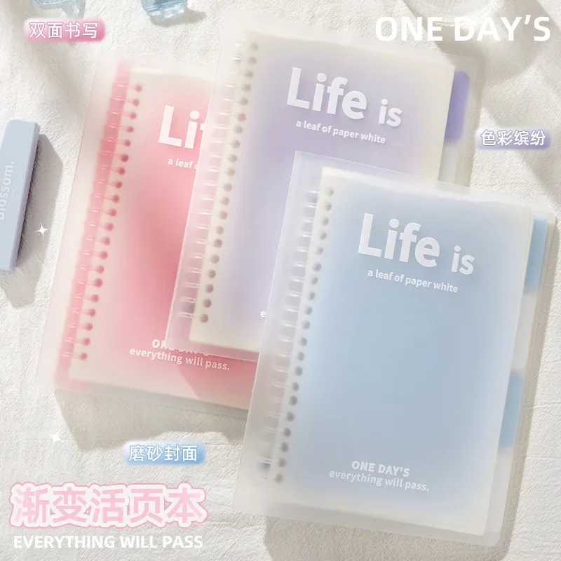 Cuaderno A5 transparente de hojas sueltas color degradado secundaria - imagen 2