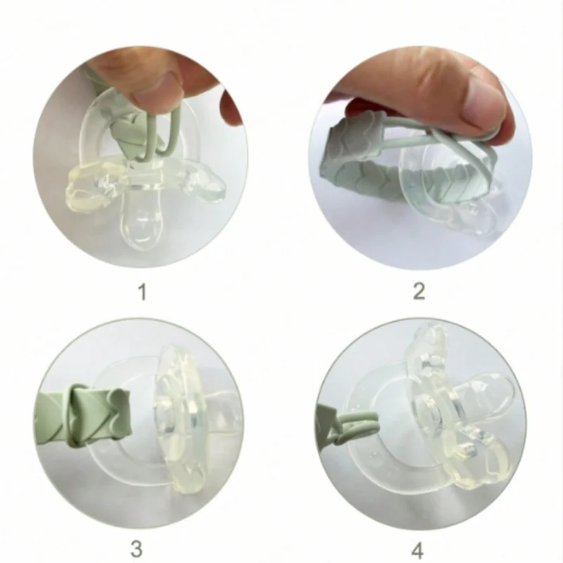 Cadena sujetachupetes de silicona anticaída para bebé - imagen 5