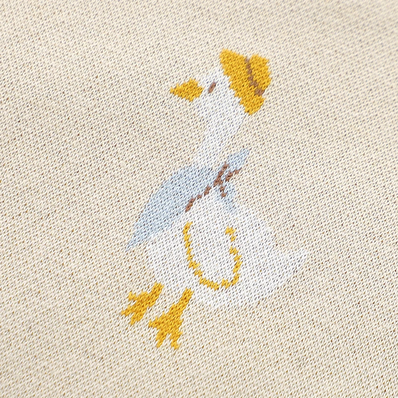 Manta bebé de algodón suave para cochecito, diseño pato animado - imagen 3