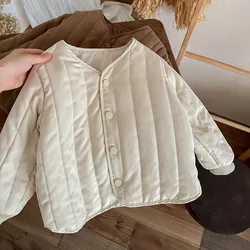 Chaqueta de plumón ligera con cuello redondo cálida para invierno