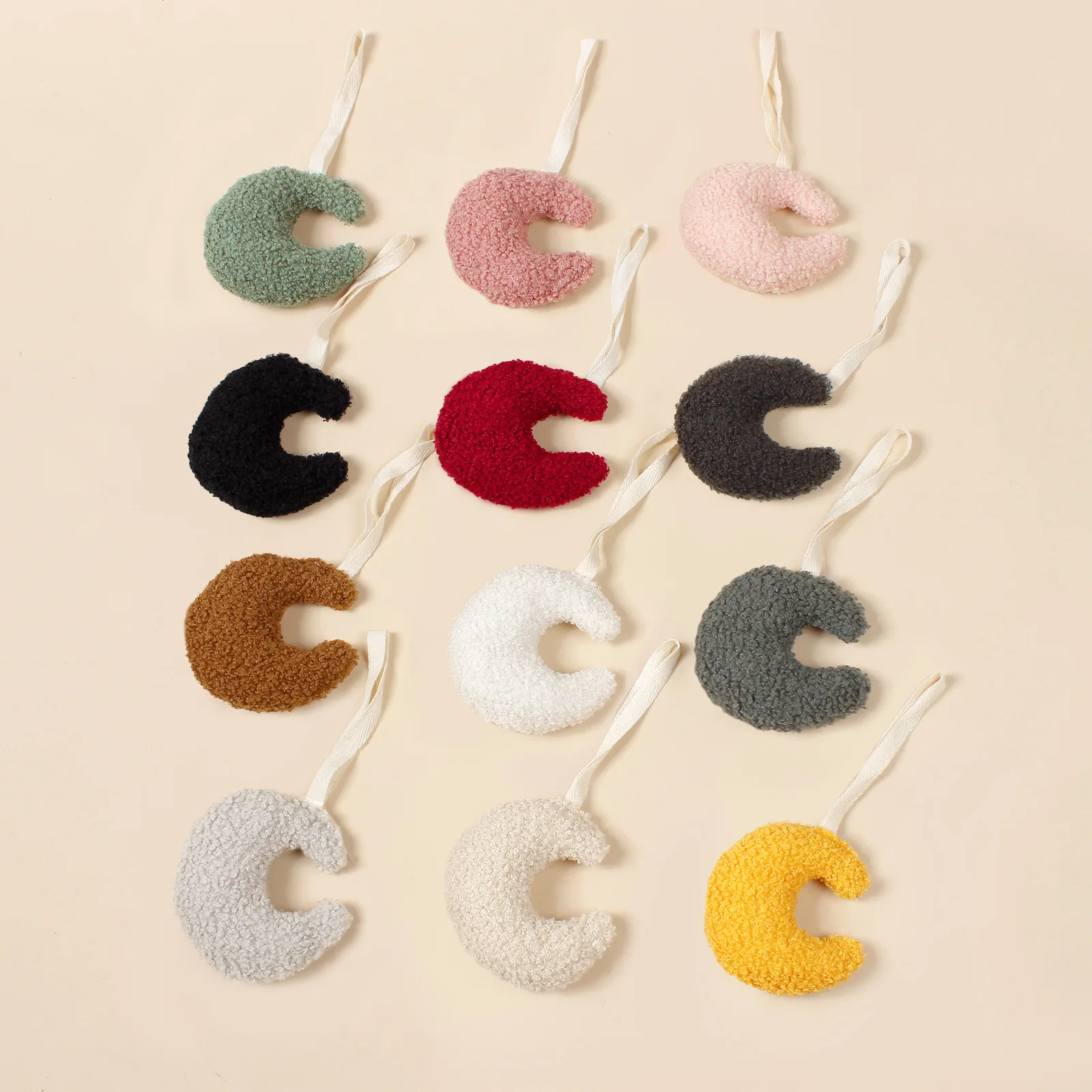 Cadena portachupetes de terciopelo con forma de Luna para bebé - imagen 5