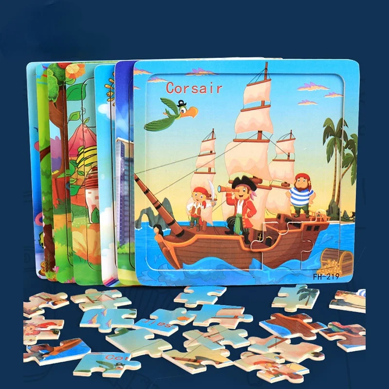 Puzzle de madera educativo Montessori - Juego 3D para ninos pequenos - imagen 3