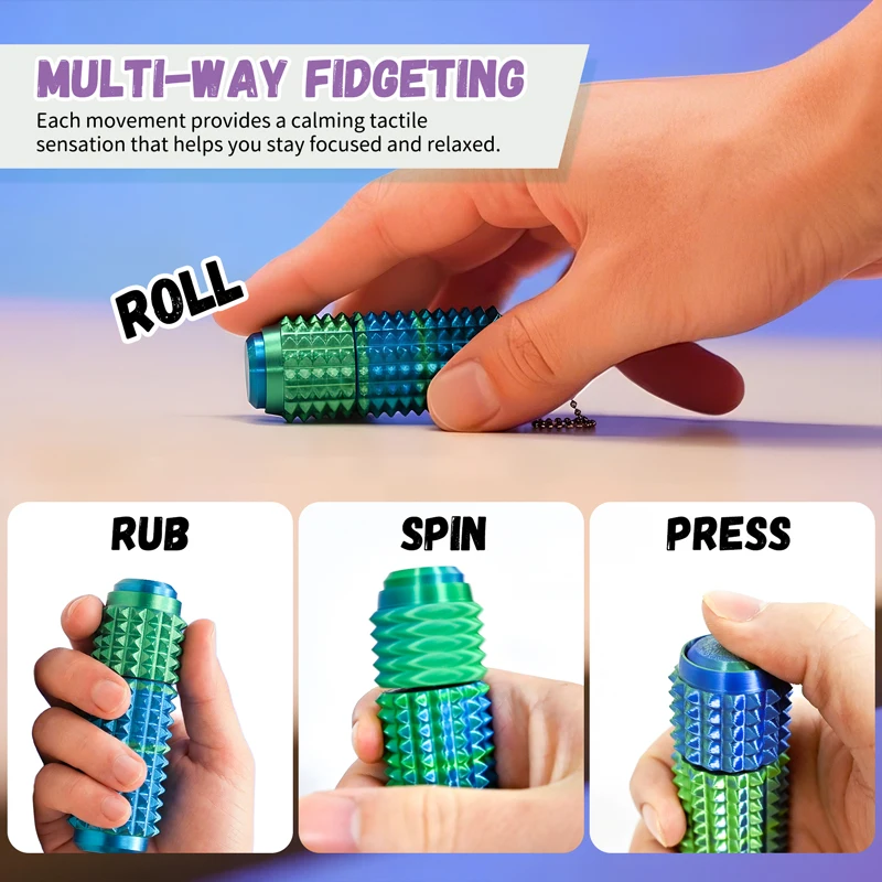 Juguete sensorial portátil 3D tipo llavero antiestrés para adultos - imagen 5