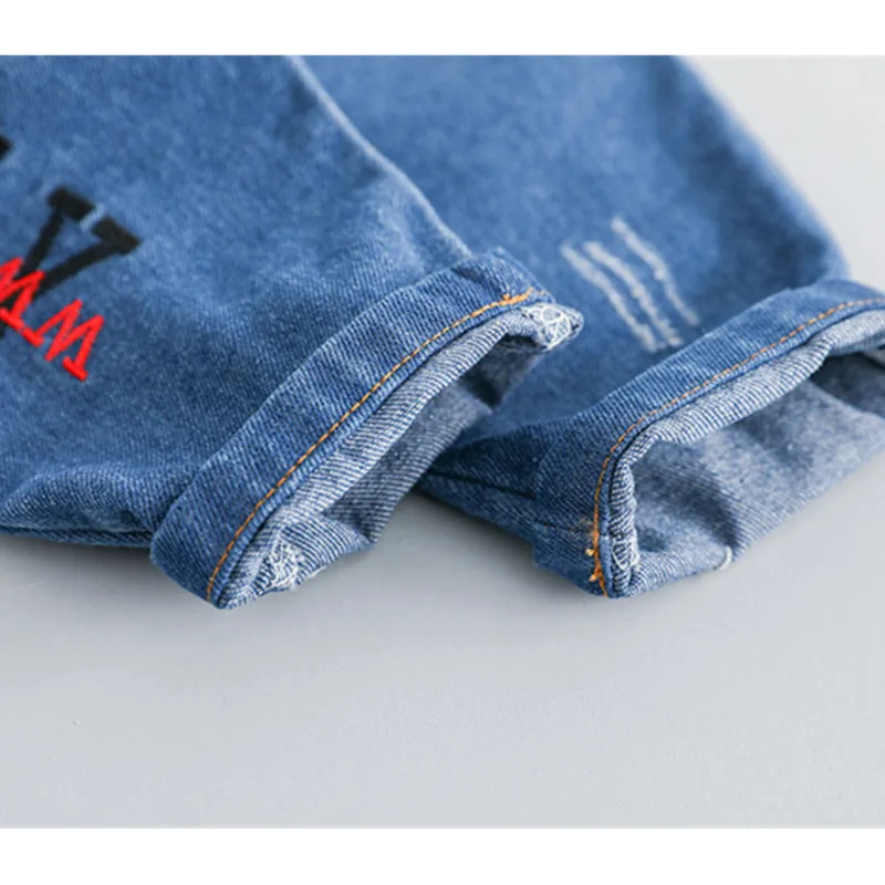 Pantalones deportivos de mezclilla para bebé, algodón entretiempo - imagen 5