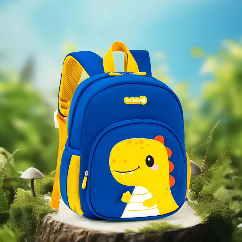 Mochila preescolar ligera de dinosaurios en lona para niños - imagen 5