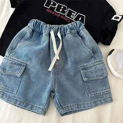 Pantalones cortos ligeros para niños con cintura elástica