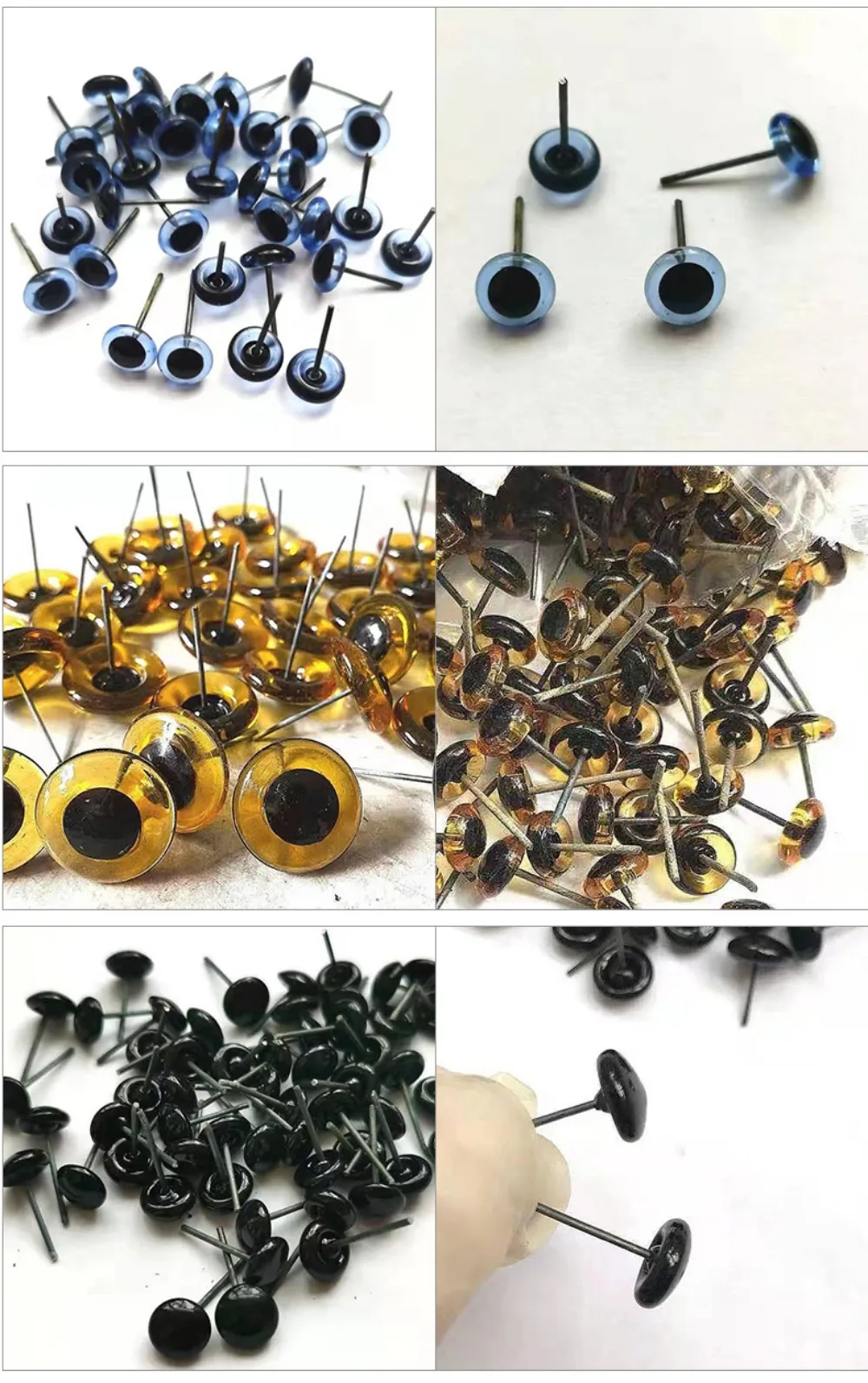 Acabado de ojos de cristal para muñecas DIY