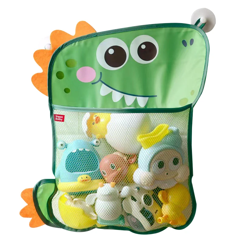Organizador de juguetes con ventosa para baño, dinosaurios infantil
