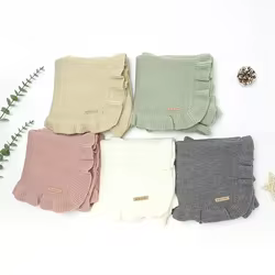 Manta de bebé reversible suave para paseo, cochecito y dormir