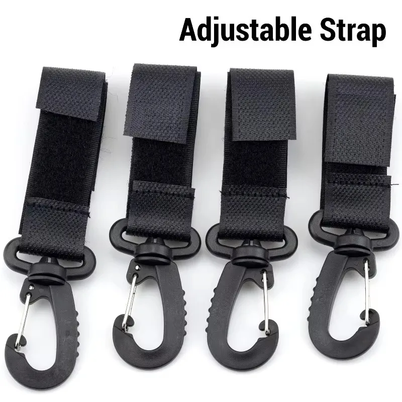 Ganchos cochecito giratorios con clips para bolsas de pañales - imagen 5