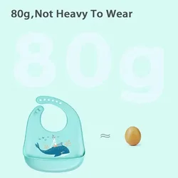 PANGDUBE Babero de silicona impermeable ajustable a prueba de fugas