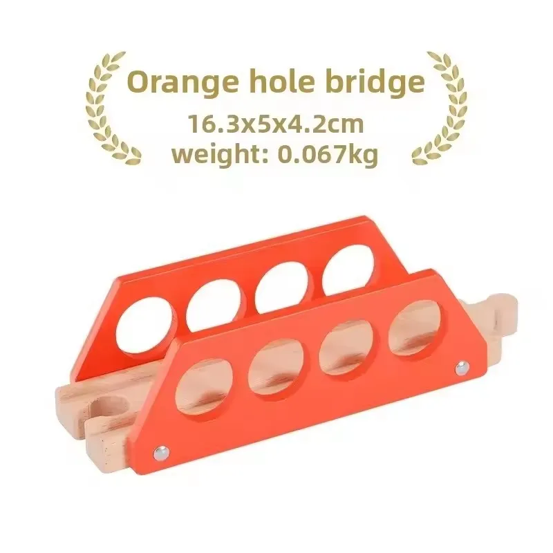 Puente de madera sobre vías