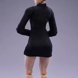 Vestido elástico para muñeca femenina miniatura, fácil de poner