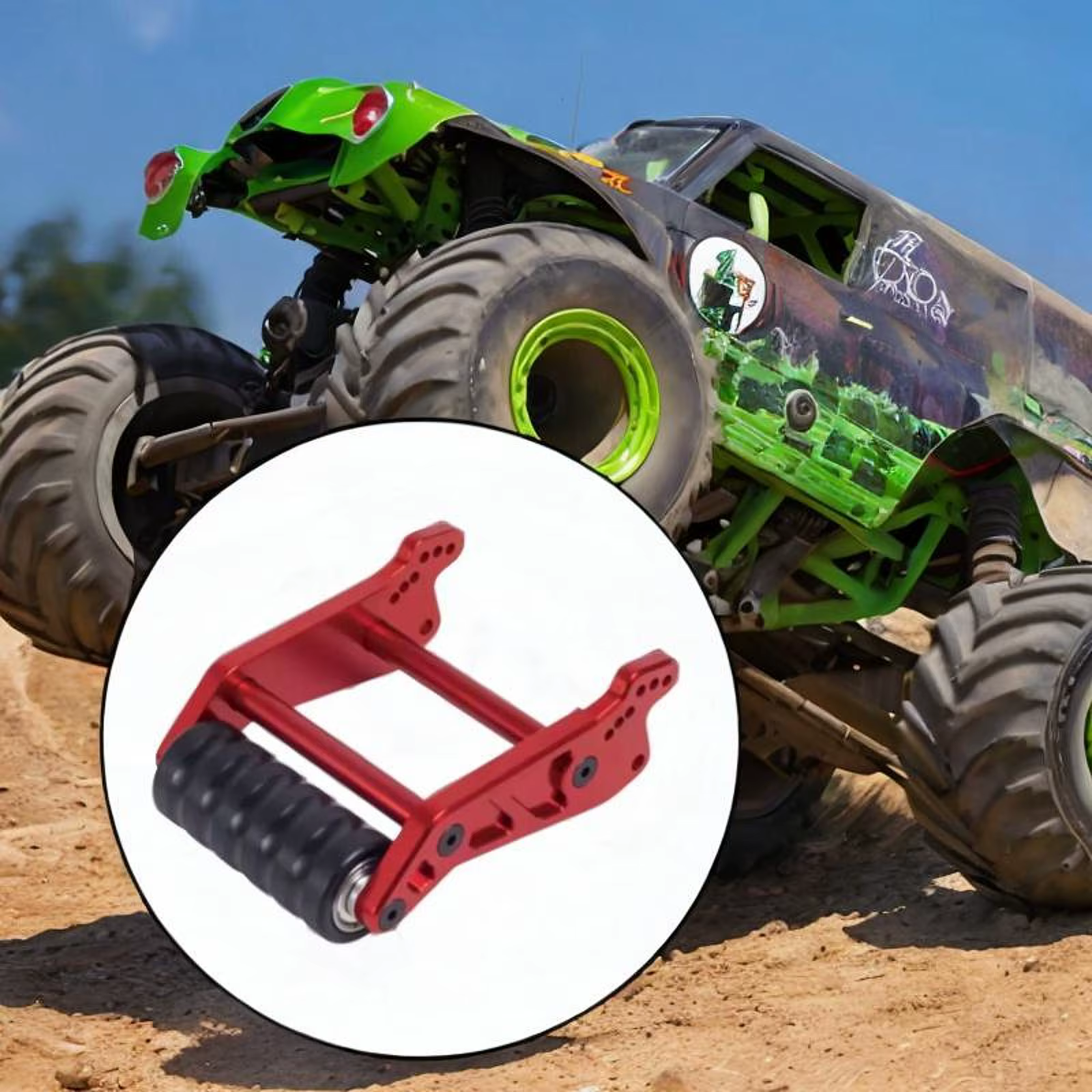 Rueda de acrobacias de montaje para coche radiocontrol