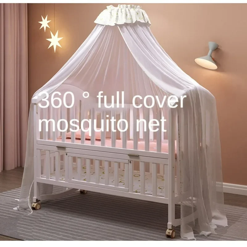 Cuna multifuncional de madera maciza convertible 2 en 1 para niños - imagen 3