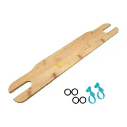 QX2D Reposapiés de madera antideslizante para silla comedor bebé