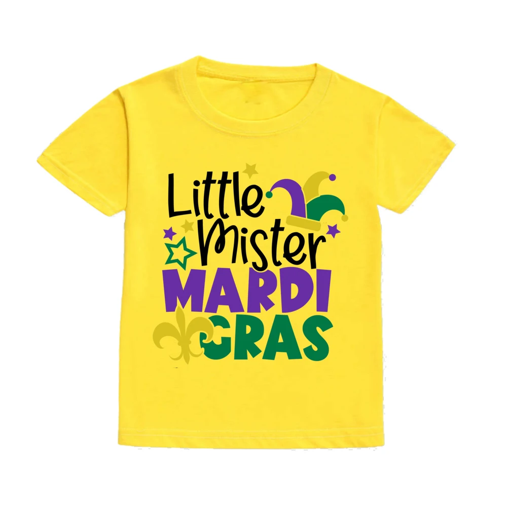 Little Miss Camisa Mardi Gras niña – Algodón Nueva Orleans Carnaval