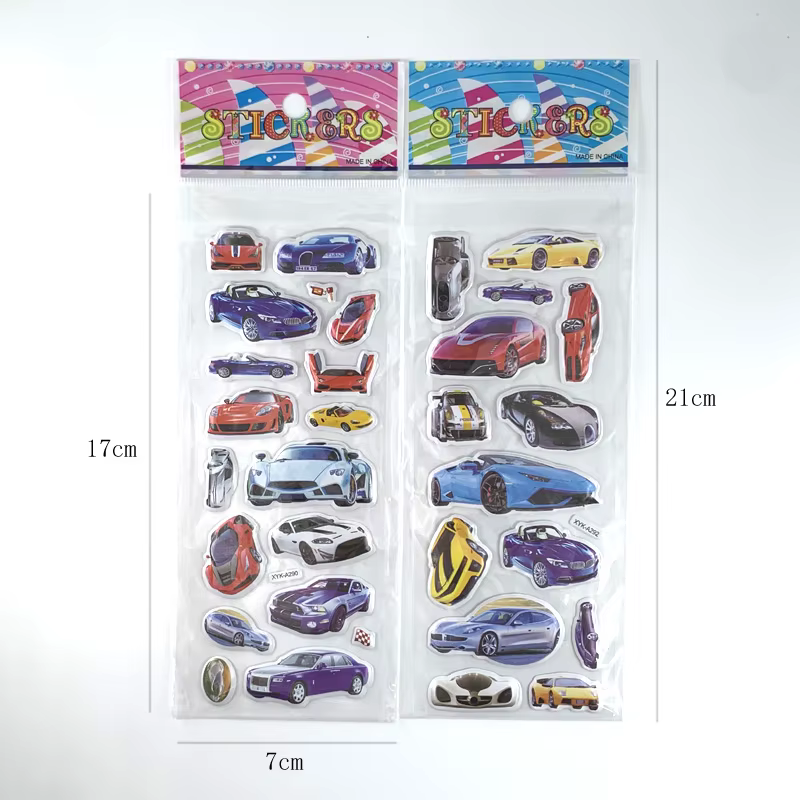 Pegatinas burbuja 3D - colección colorida