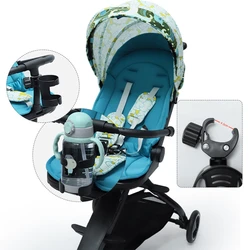 Soporte giratorio 360° para cochecito: portabebidas para paseo