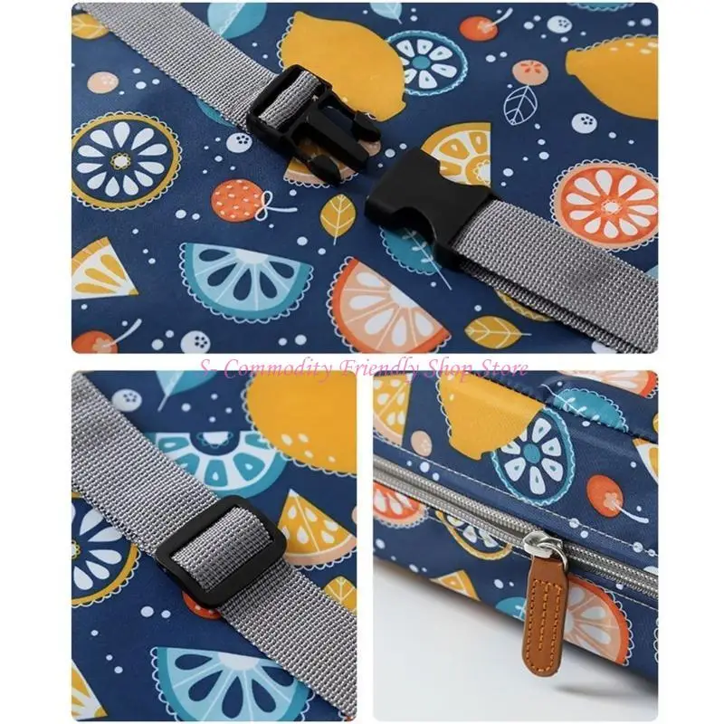 Asiento elevador infantil portátil con correas para silla - imagen 4