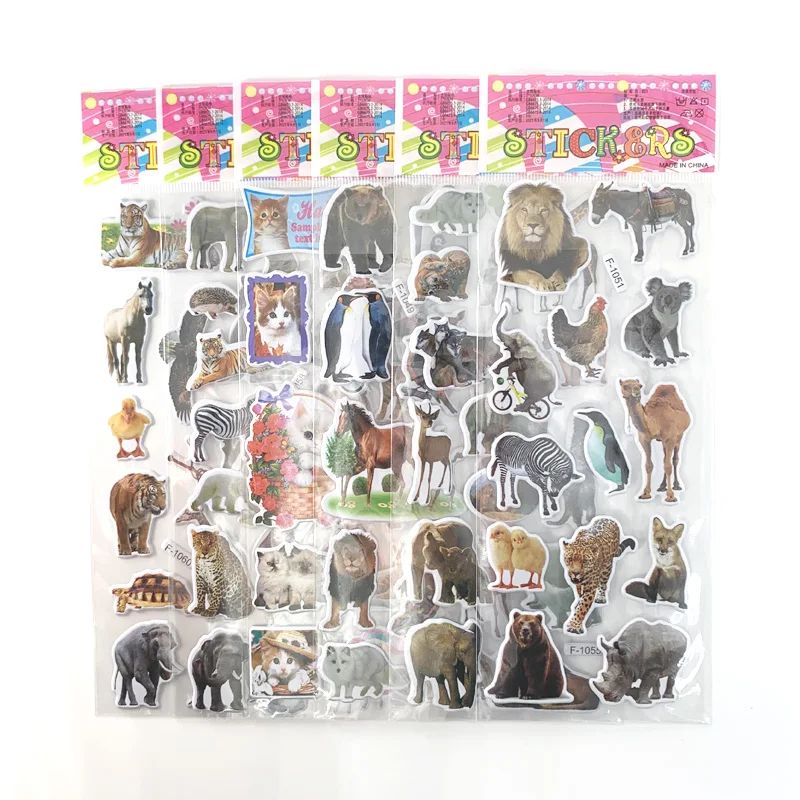 Álbum de pegatinas infantil con animales salvajes – 50 páginas - imagen 5