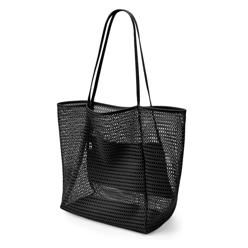 Bolso de playa en malla plegable para hombro, verano al aire libre - imagen 4