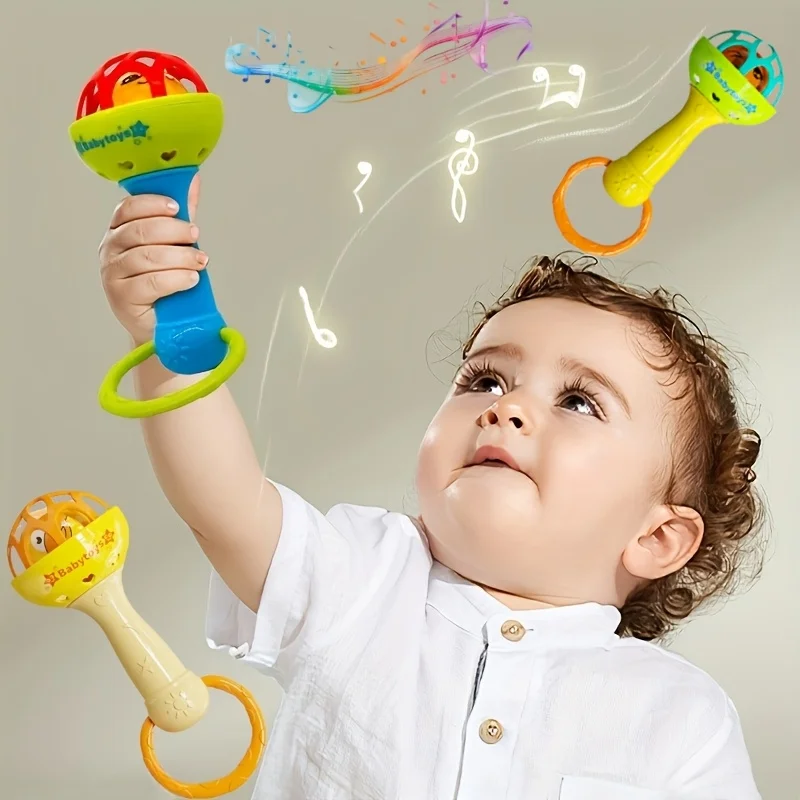 Juguete de agarre sensorial con sonido vibrante para bebés - imagen 2