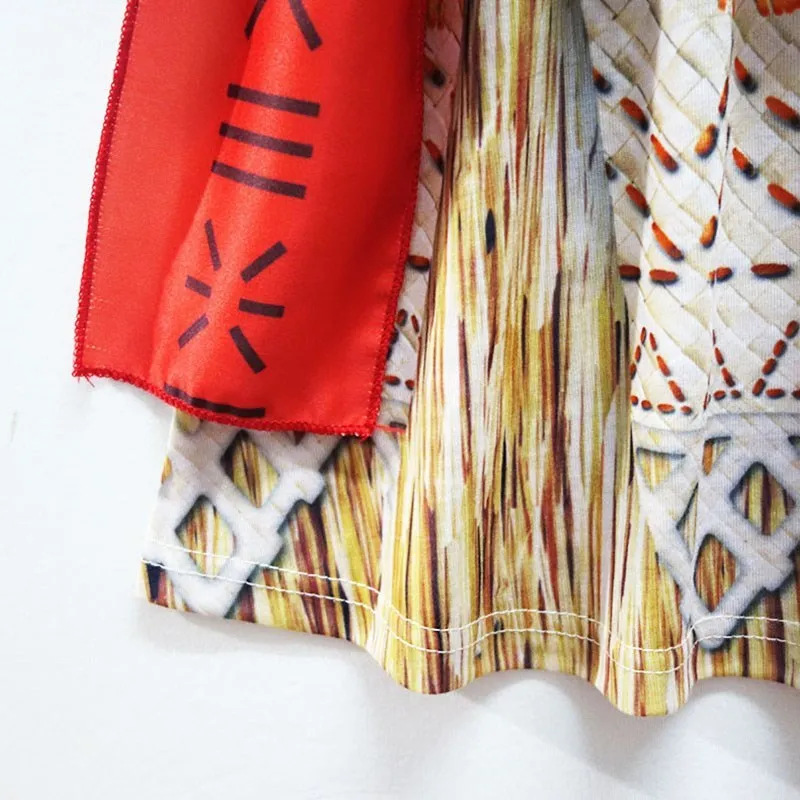 Disfraz Moana para niña – Vestido veraniego con peluca - imagen 3