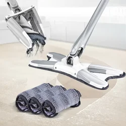 Juego de fregona giratoria microfibra con escurrido automático