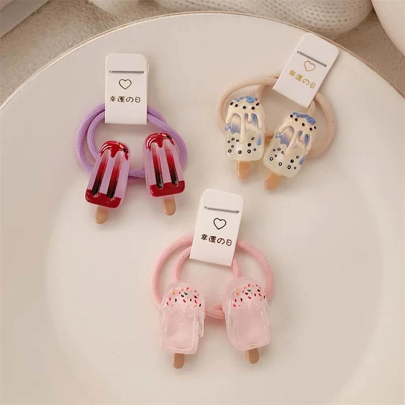 Coletero de helado con bandas elásticas para niñas pequeñas - imagen 4