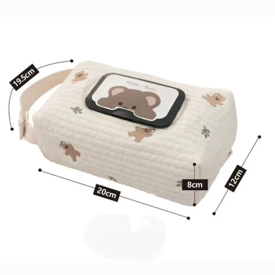 Caja colgante coche pañuelos toallitas tapa animales dibujos bolsa - imagen 5