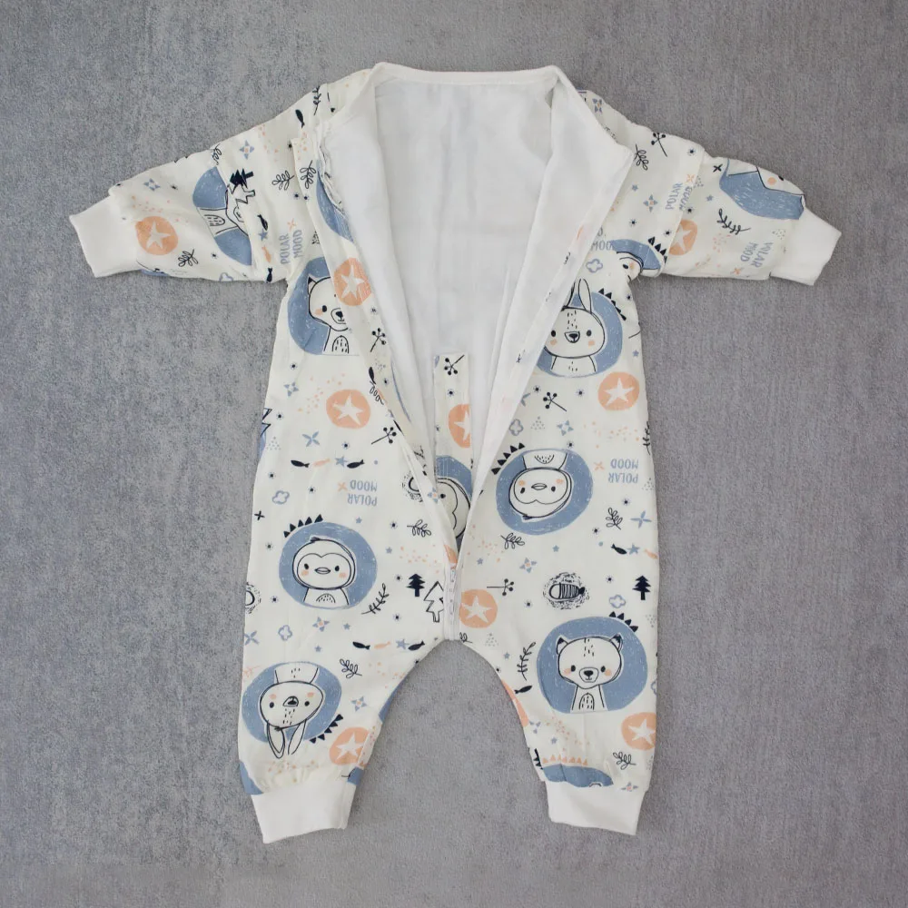 Saco de dormir bebé algodón de bambú pingüino con cremallera - imagen 3