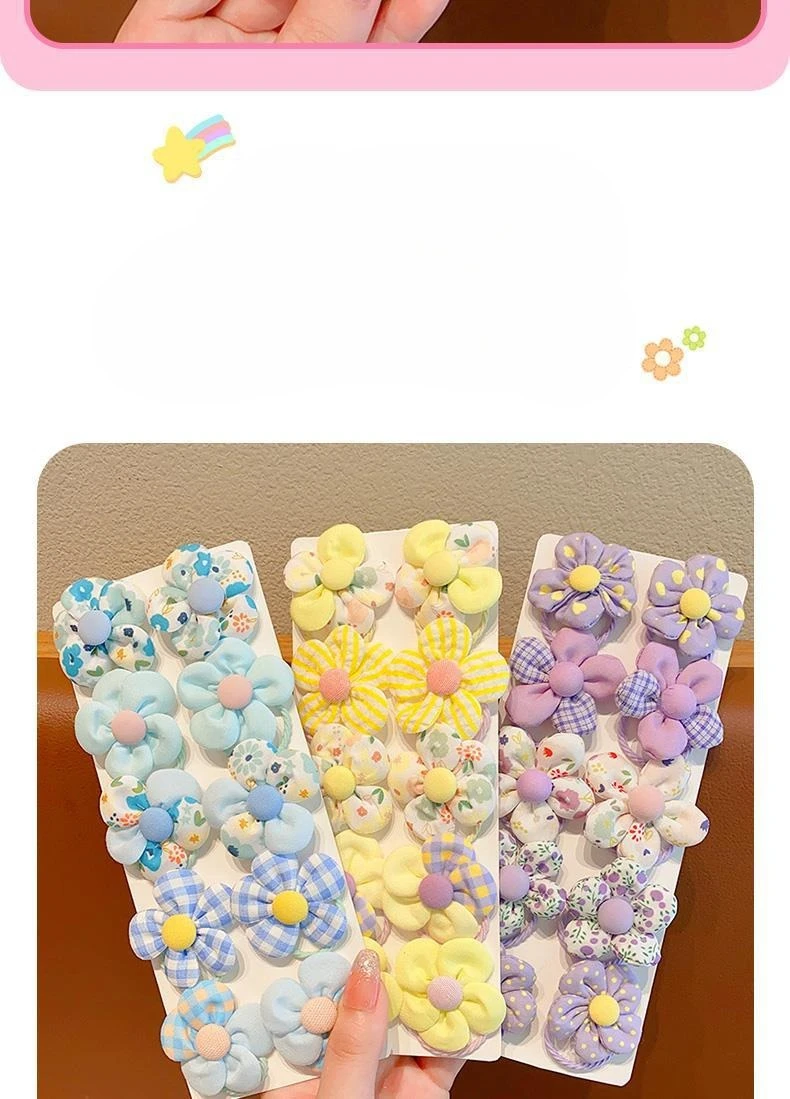 Pack de scrunchies y colores variados