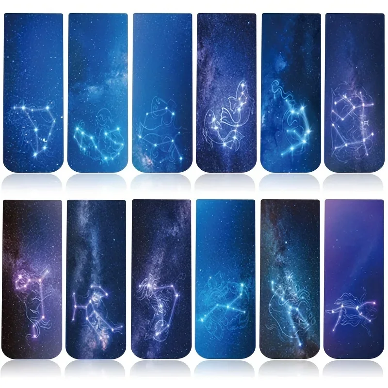Marcapáginas magnéticos espacio y estrellas para niños – 12 piezas - imagen 2