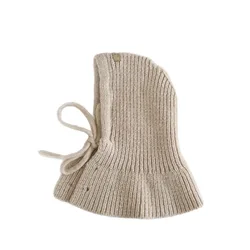Gorro infantil coreano con protección de orejas y cuello